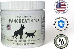 Pancreatic Enzyme Formula for Dogs and Cats High Concentration  10 oz (285 g) 07FC0E-D4 - KOEEK