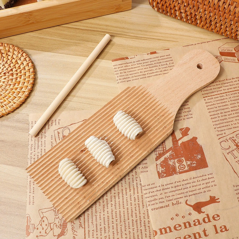 1 Set kitchen tool Homemade Pasta Tools Wood Pasta Board Gnocchi Board 07FC0E-D4 - KOEEK