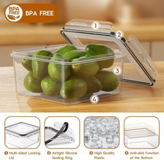 new 48 Pcs Larger Food Storage Containers with Lids Airtight (24 48 Piece 07FC0E-D4 - KOEEK