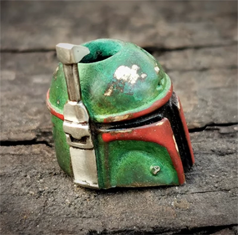 Boba Fett EDC Knife Outdoor Pendant Paracord Lanyard Bead 1PC Handmade Outdoor 07FC0E-D4 - KOEEK