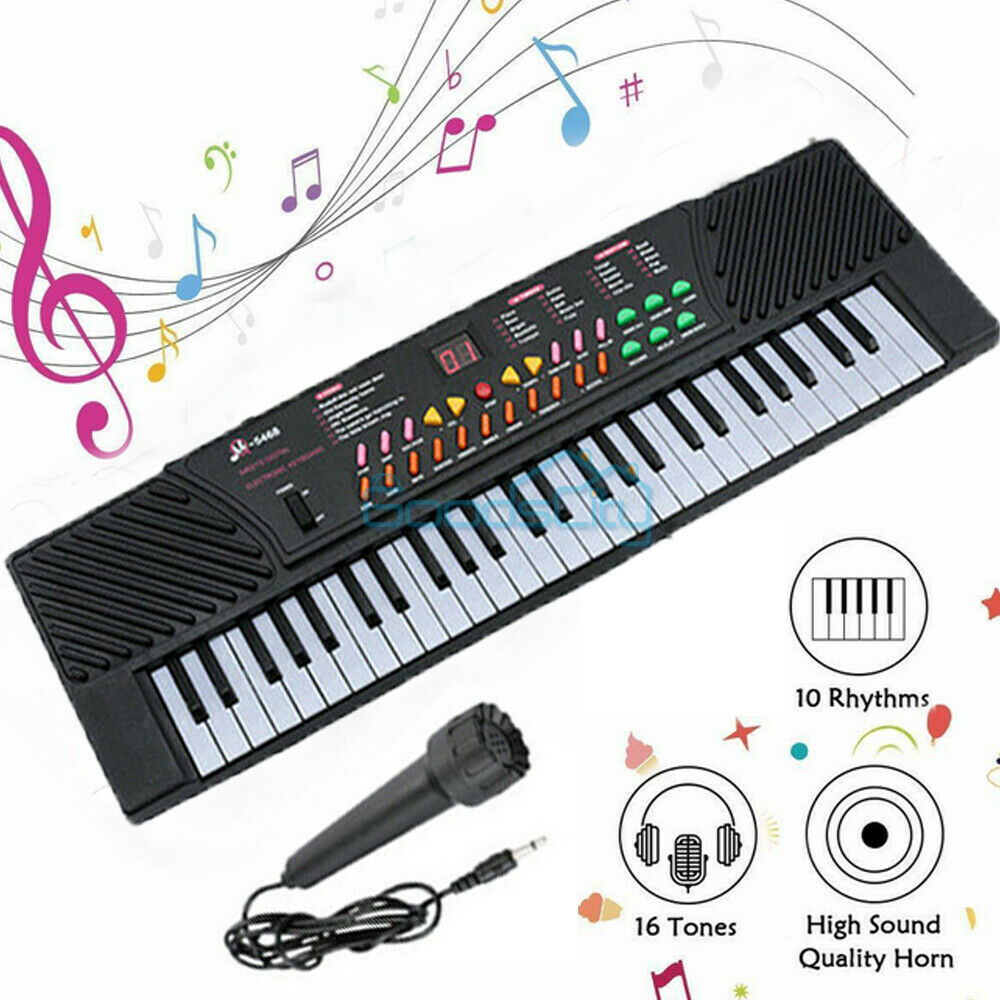 nytt Smart Digital Piano Keyboard 61 Key - Bærbart elektronisk instrument med mikrofon