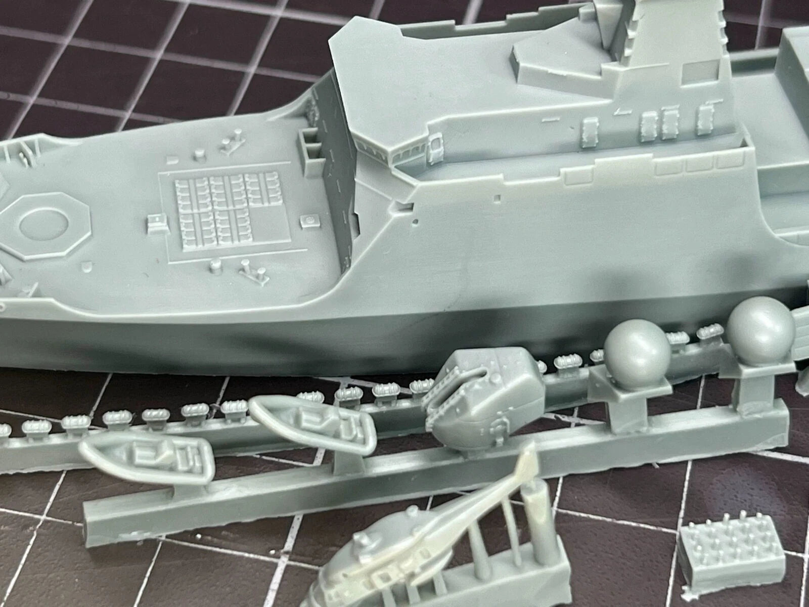1:700 3D Printed Dutch Navy De Zeven Provicien class Frigate Unpainted Model Kit 07FC0E-D4 - KOEEK