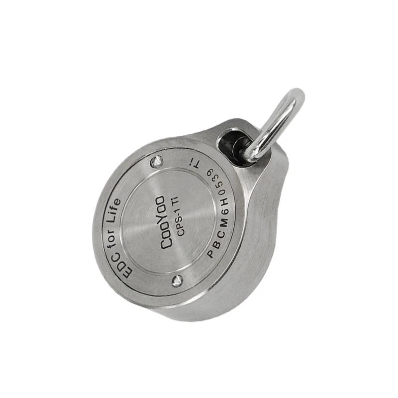 EDC Mini Titanium Keychain Compass for Outdoor Camping Travel Necklace Pendant 07FC0E-D4 - KOEEK
