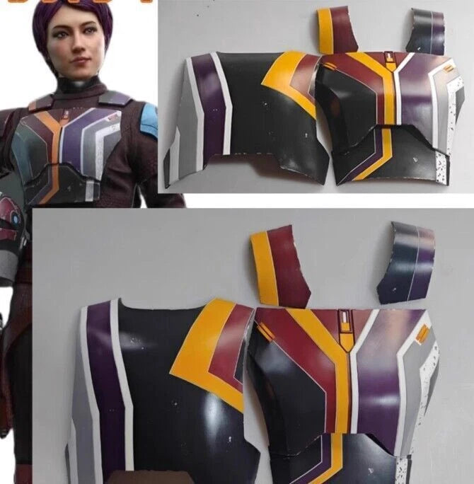 Star Wars The Mandalorian Sabine Wren Cosplay Helmet Mask 1:1 FRP Wearable Armor 07FC0E-D4 - KOEEK