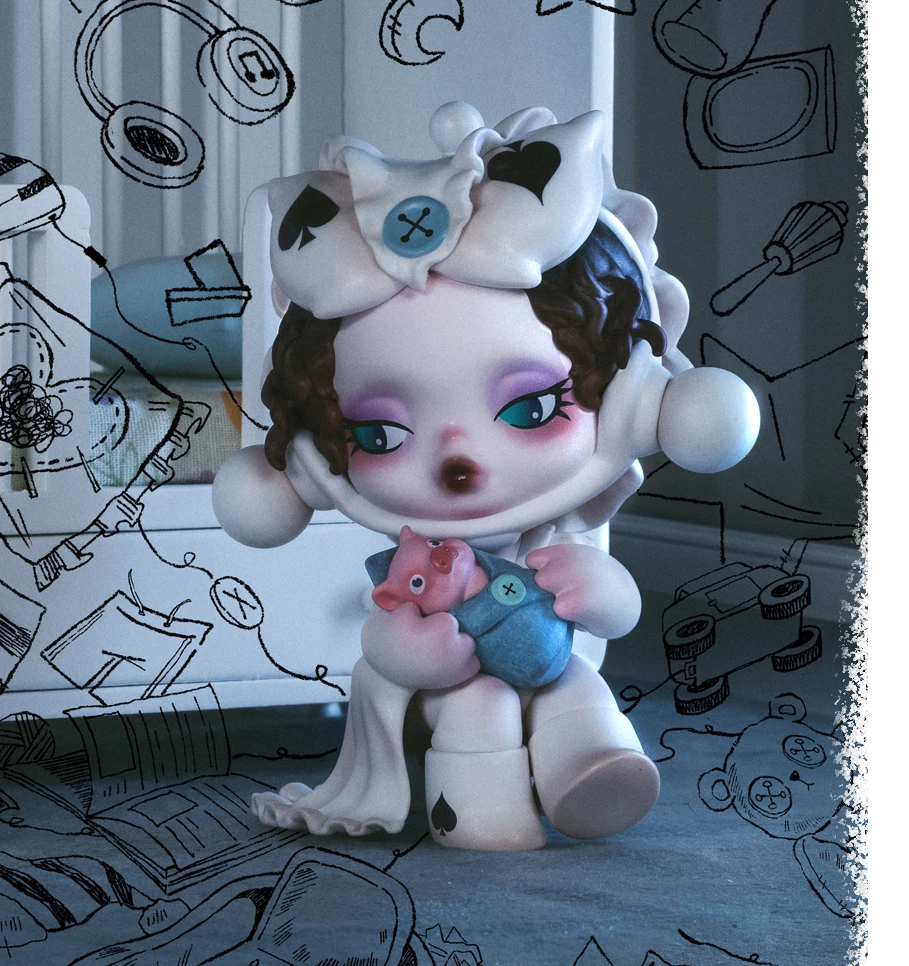 Skullpanda Everyday Wonderland Series Confirmed Blind Box Figures Doll Gift Toy 07FC0E-D4 - KOEEK