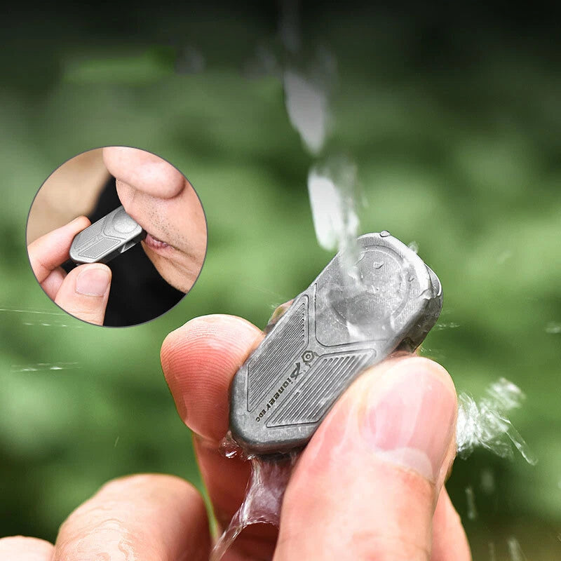 titanium alloy dual hole whistle high-frequency portable camping equipment 07FC0E-D4 - KOEEK