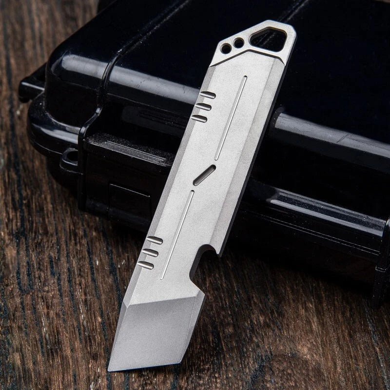 Titanium Alloy Pry Bar Crowbar Bottle Opener Portable Outdoor Multi Tools EDC 07FC0E-D4 - KOEEK