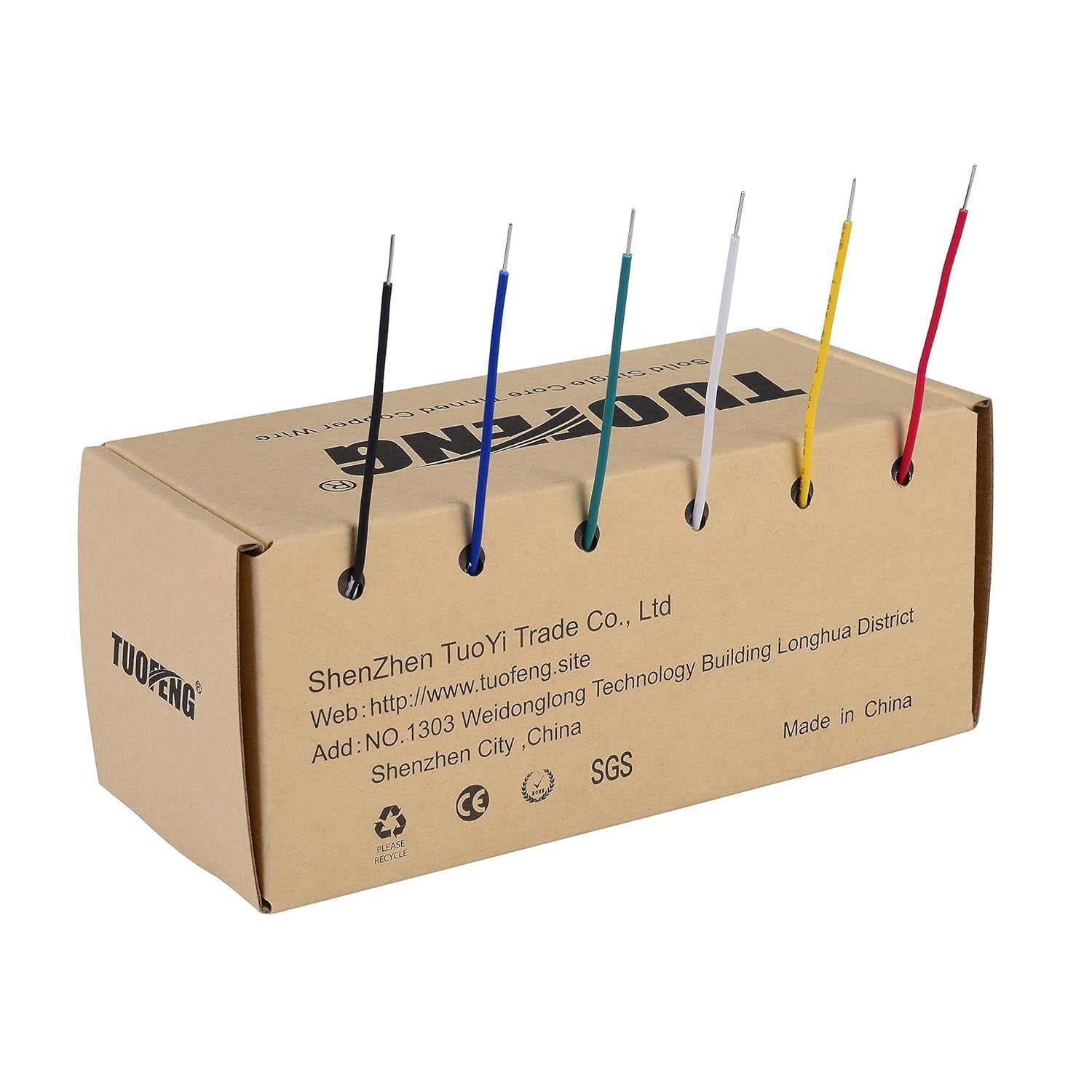 new 18 awg 18 AWG Solid Wire Kit 20ft, Red, black, yellow, white, green, blue