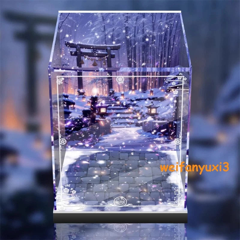 Display Case 2 Lights Fit GSC Goddess of Victory: Nikke Scarlet 1/7 Figure 07FC0E-D4 - KOEEK
