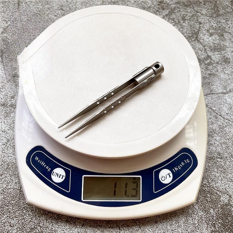 EDC Titanium Alloy CNC Tweezer Portable Antiskid Outdoor Pocket camping Tool 07FC0E-D4 - KOEEK