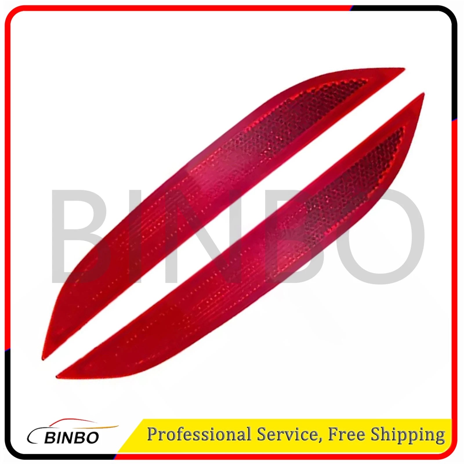 For M5 F90 2018 2019 2020-2023 Pair Rear Side Bumper Reflector Left+Right Red 07FC0E-D4 - KOEEK