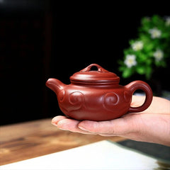 200ml Yixing Purple Clay Handmade Ruyi Teapot Kettle with Filter Kungfu Teaware 07FC0E-D4 - KOEEK