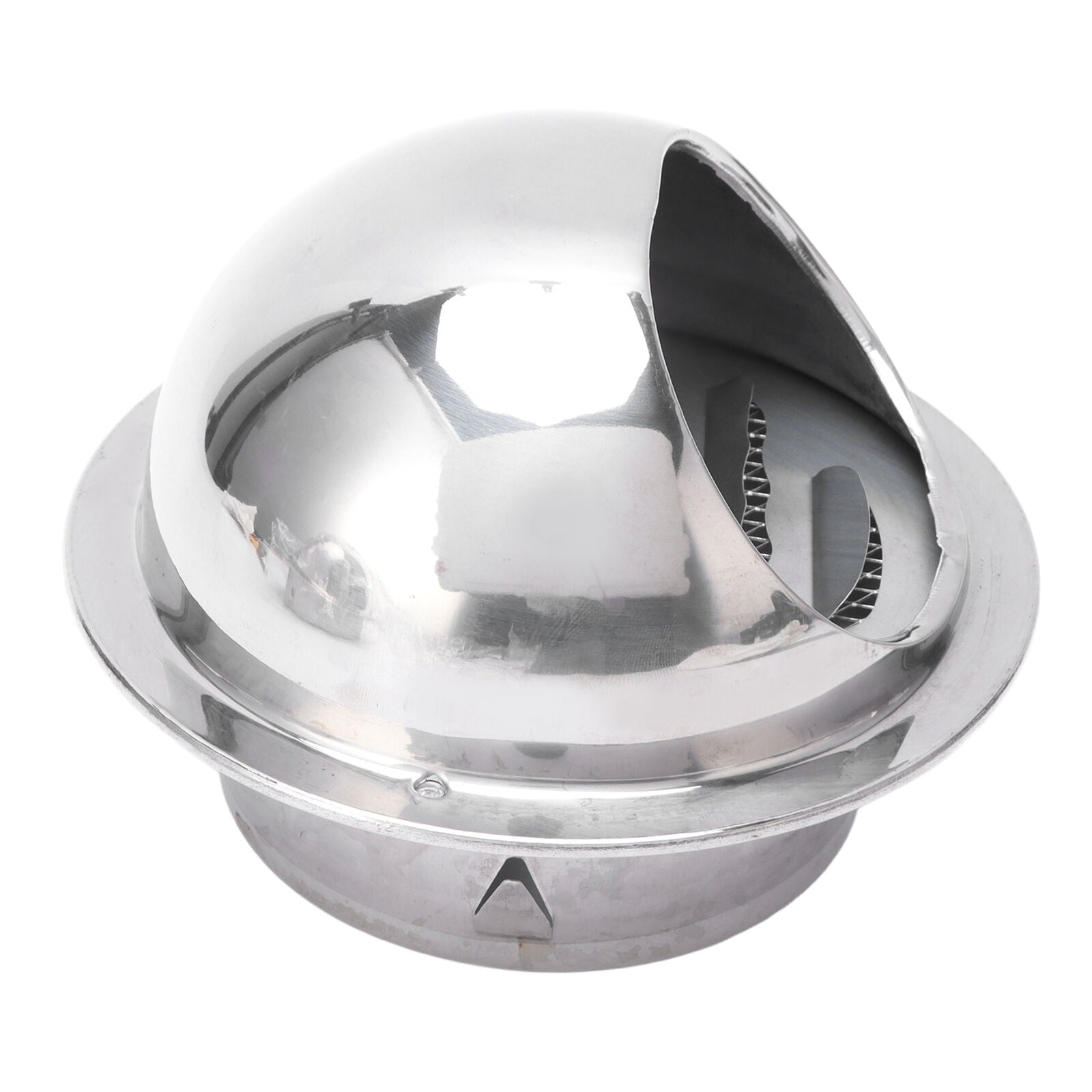 new 4in Stainless Steel Vent Hood Exterior Wind Cover Vent Cover Outlet Accessory koeek - KOEEK