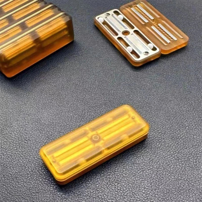 Amber PEI Mechanical Fidget Slider EDC Fidget Toys Fun Stress Relief Toy 07FC0E-D4 - KOEEK