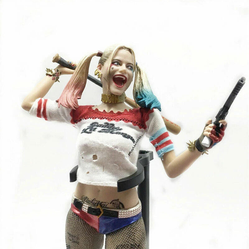 Suicide Squad Harley Quinn 1/6 Scale Figure Real Clothes PVC Statue Model 07FC0E-D4 - KOEEK