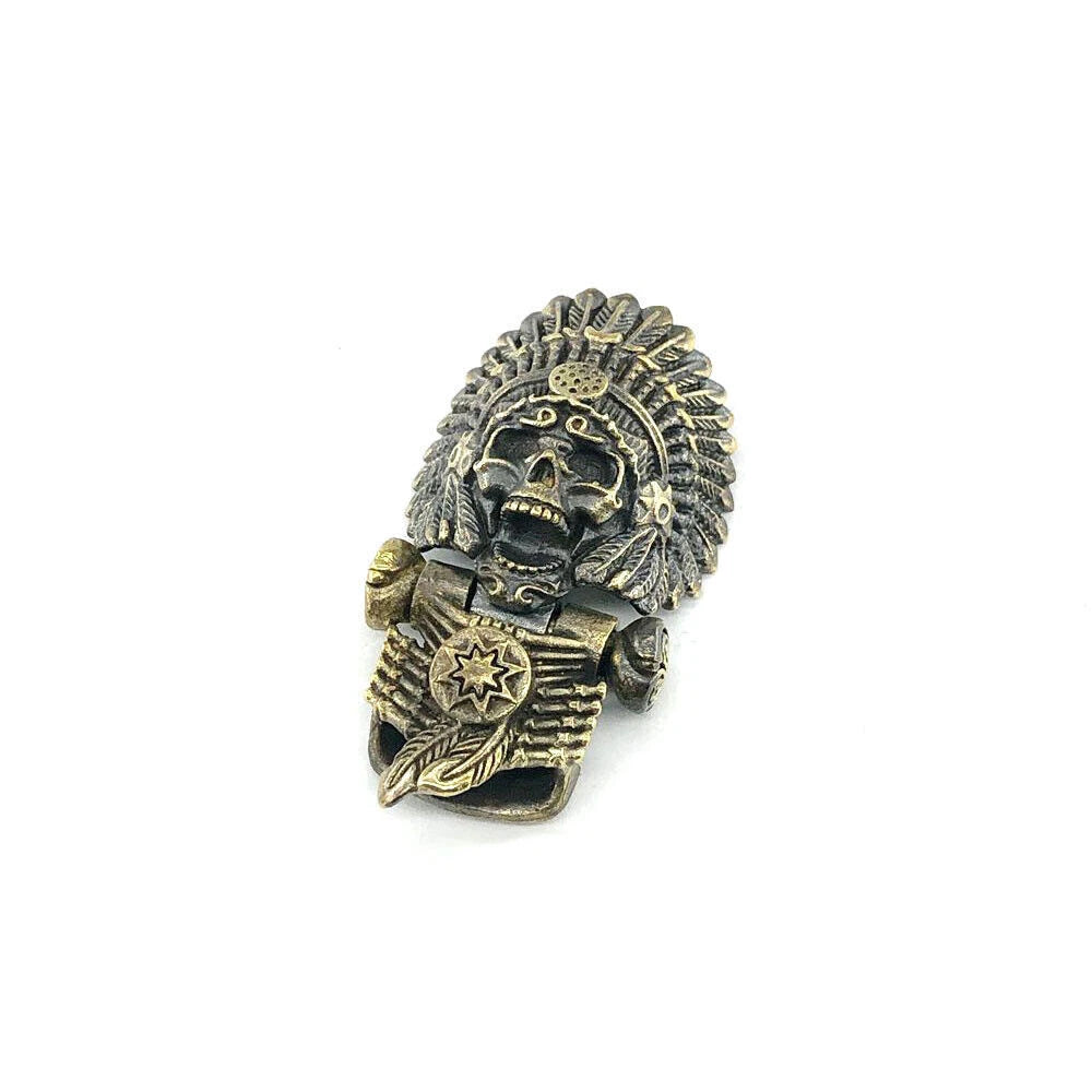 EDC Skull Paracord Bead DIY Pendant Buckle Paracord Lanyard Beads KeyChain 07FC0E-D4 - KOEEK
