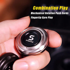 Magnetic Push Slider EDC Adult Fidget Toy Metal Spinner Ratchet Haptic Toys Gift 07FC0E-D4 - KOEEK