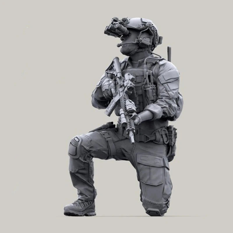 1/35 Resin Figure Model Kit US Special Forces In Action Unassambled Unpainted 07FC0E-D4 - KOEEK