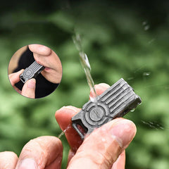 EDC titanium alloy lightweight dual tube outdoor portable survival whistle 07FC0E-D4 - KOEEK