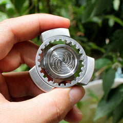 Finger Spinner Fidget Spinner Haptic Toy Stainless Steel Cnc Gear Wheel EDC Toys 07FC0E-D4 - KOEEK