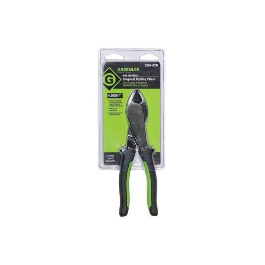 Greenlee 0251-07M 7-Inch Diagonal Cutting Pliers for Precision Work