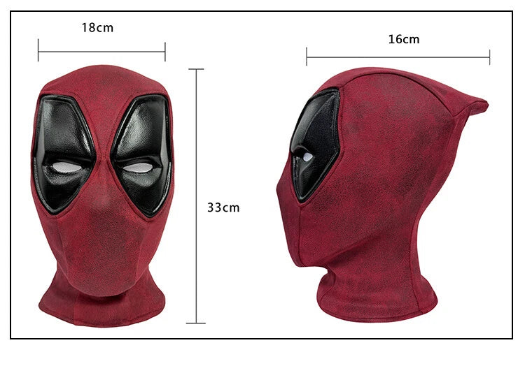 Deadpool 3 Cosplay Prop Mask Wade Wilson Mens Red Mask Halloween High Quality 07FC0E-D4 - KOEEK