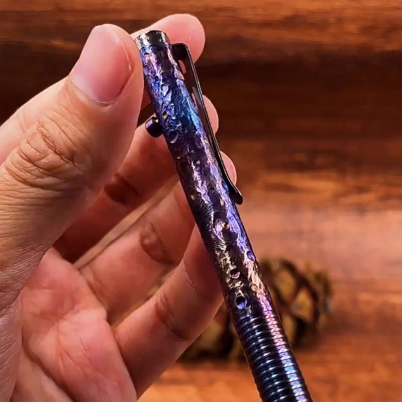 Outdoor Titanium Alloy Bolt Action Pocket Signature Pen EDC Pen 07FC0E-D4 - KOEEK