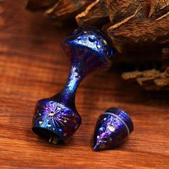 EDC Outdoor Titanium Alloy Waterproof Box keychain Storage Tank Necklace Pendant 07FC0E-D4 - KOEEK