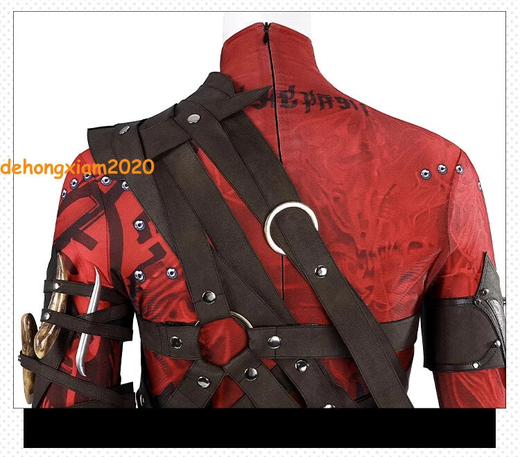 Baldur's Gate 3 Karlach Game Cosplay Costume Full Set Women's Bodysuit Outfits 07FC0E-D4 - KOEEK
