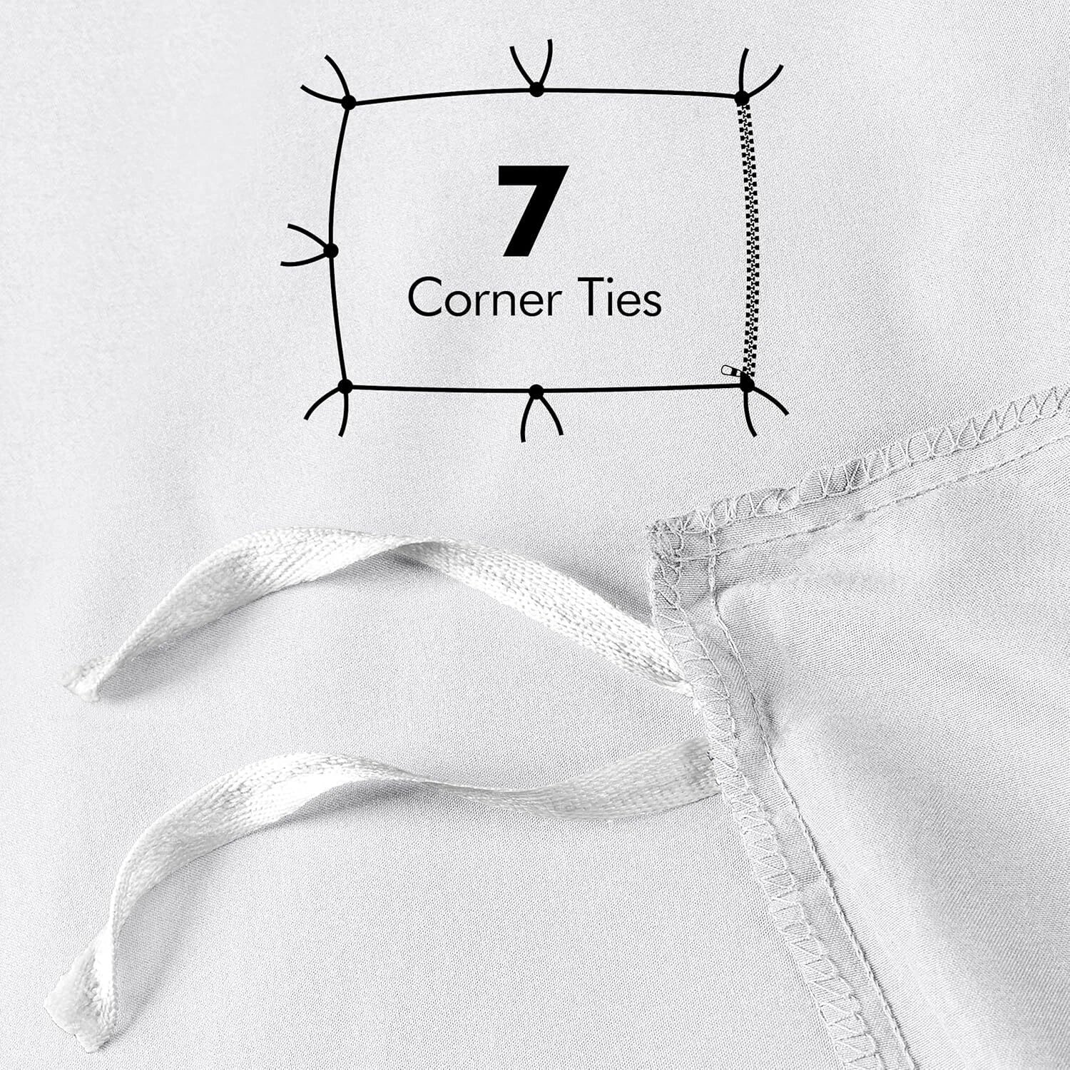 Duvet Cover Queen Size - 1 Comforter Cover with 2 Pillow Shams -3 Pieces Bedding 07FC0E-D4 - KOEEK