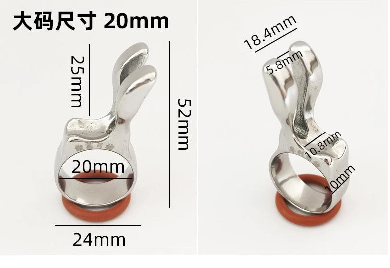 Slingshot Metal Fish Dart Releaser Fishing Ring Protection Shooting Accessories 07FC0E-D4 - KOEEK