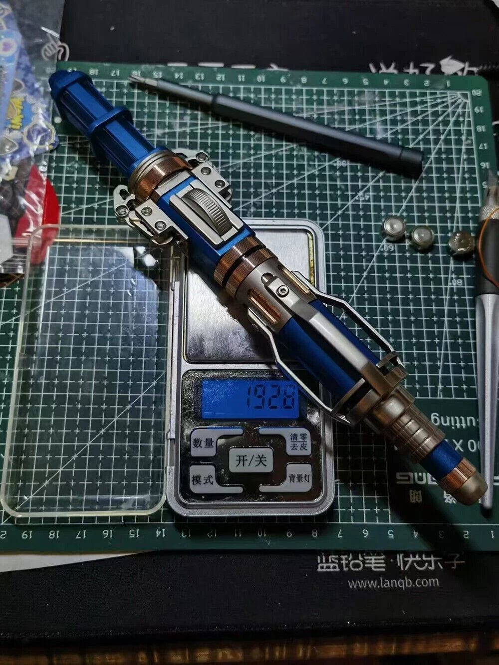 Movie Doctor Who 12th Metal Sonic Screwdriver Replica LED Hand Lamp Cosplay Prop 07FC0E-D4 - KOEEK