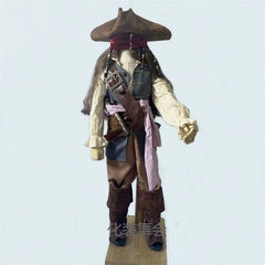 Pirates of the Caribbean Jack Sparrow Costume Cosplay Kids Outfits Halloween 07FC0E-D4 - KOEEK