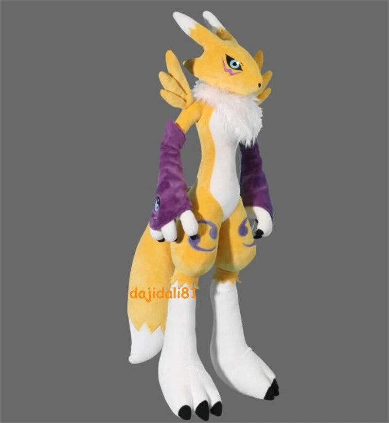 Digimon Adventure Renamon 80cm Cartoon Pillow Plush Doll Stuffed Toy Collection 07FC0E-D4 - KOEEK