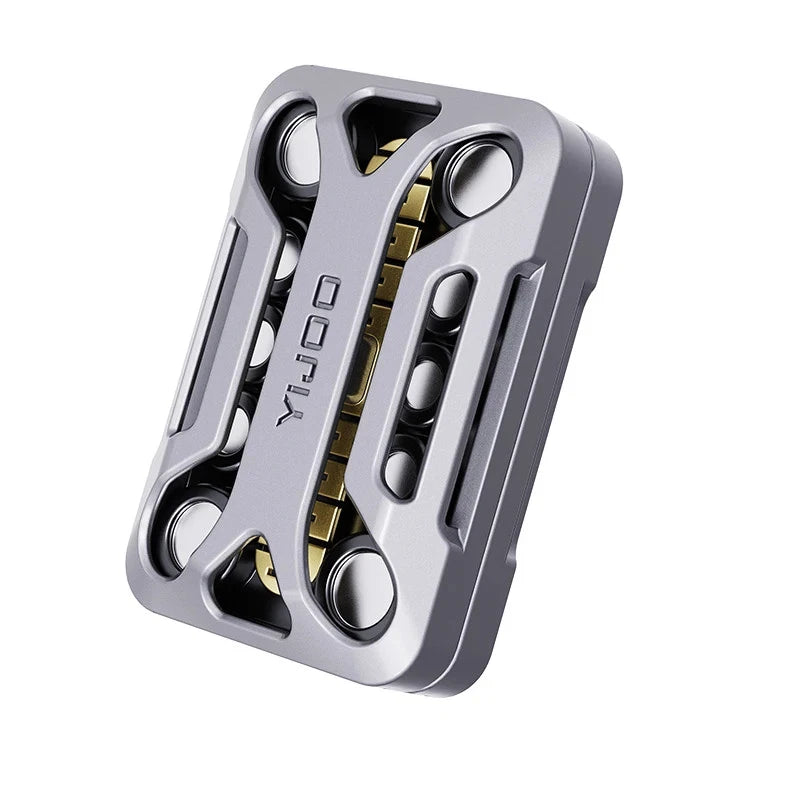 EDC Fidget Slider Metal Magnetic Push Toy Stress Relief ADHD Anxiety Desk Gadget 07FC0E-D4 - KOEEK