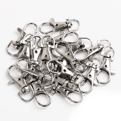 20pcs Metal Lobster Swivel Claw Clasp Hook Trigger Clip Buckle with Round D Ring 07FC0E-D4 - KOEEK