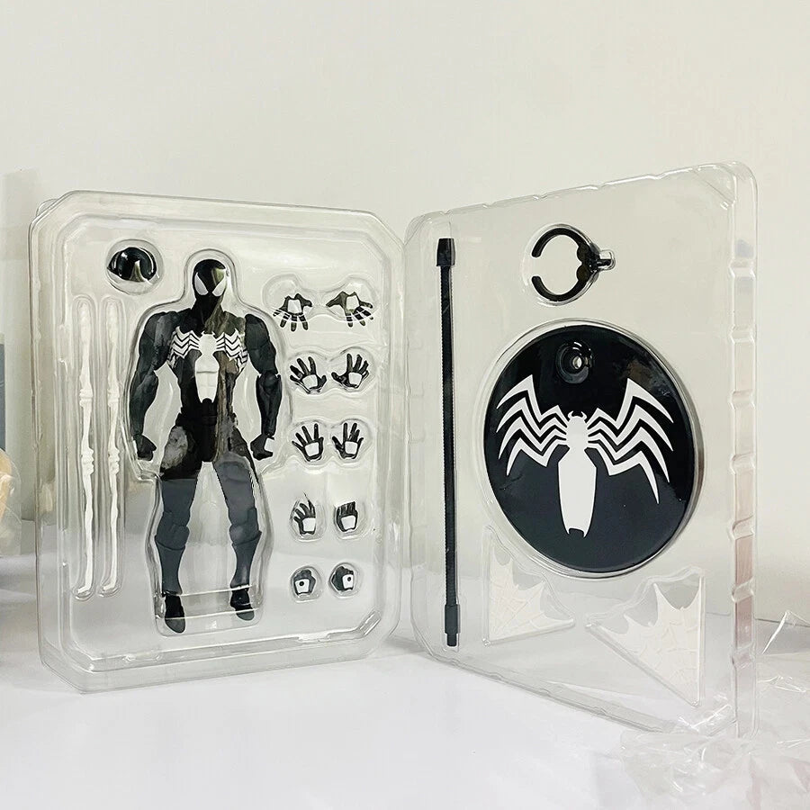 Hot- Mess Toys Black Suit Neighbor Spider-Man Symbiote 1/12 Action Figure 07FC0E-D4 - KOEEK