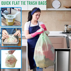 13-gallon flip-top compostable trash bags, pack of 50 07FC0E-D4 - KOEEK