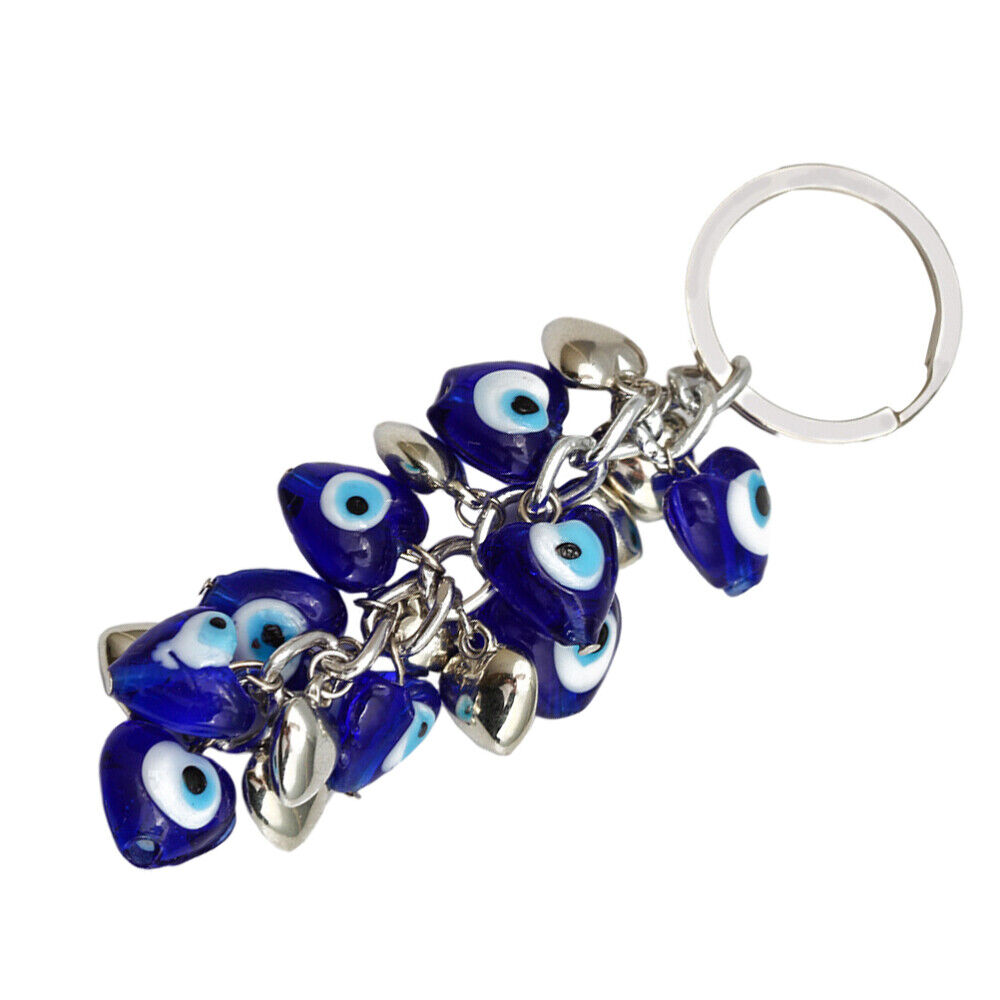 ny 2 stk Blue Eyes nøkkelring Evil Amulet Biltilbehør Kjeder Nøkler