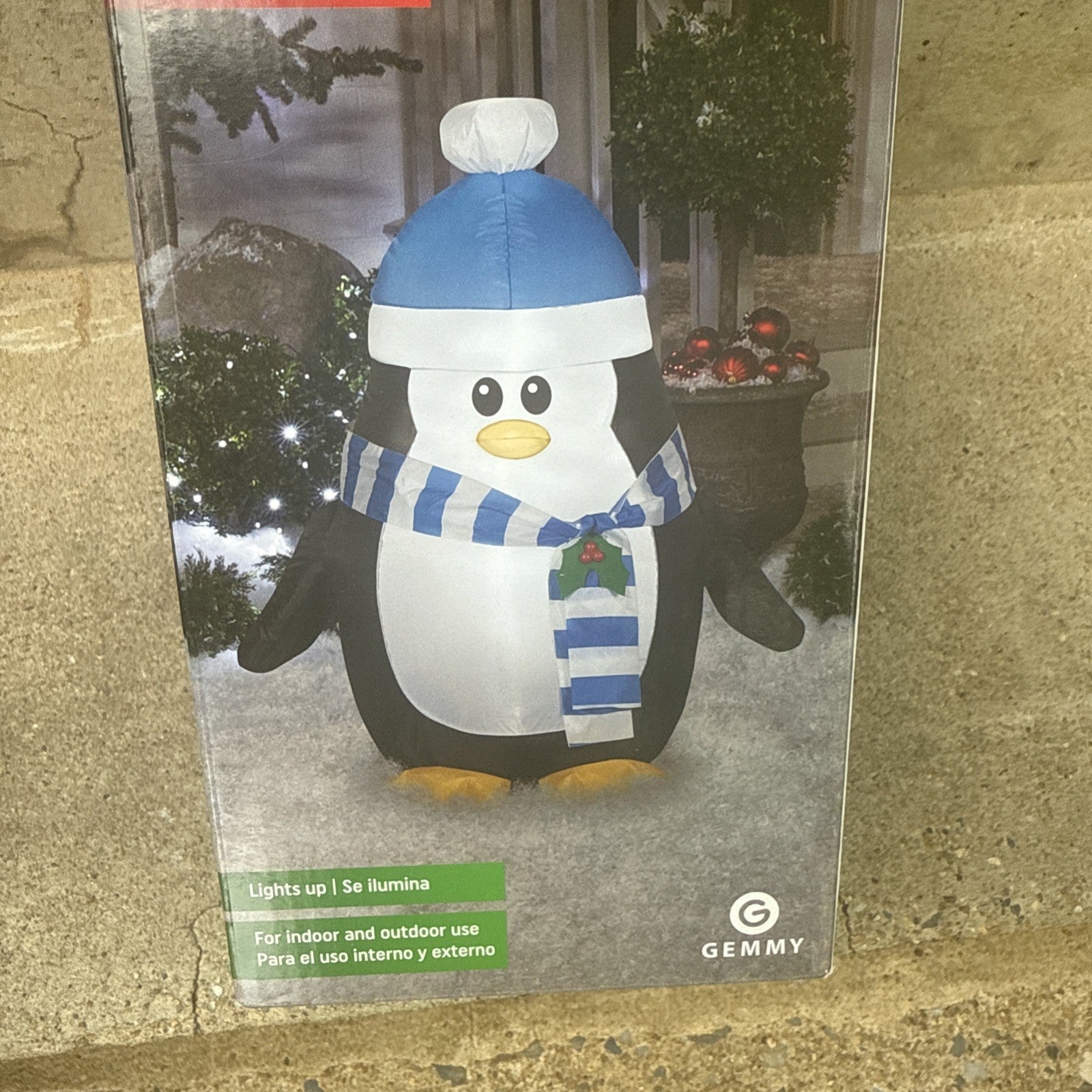 Gemmy Airblown Lighted Penguin Blue Hat Christmas Holiday Indoor/Outdoor Decor GEMMY - KOEEK