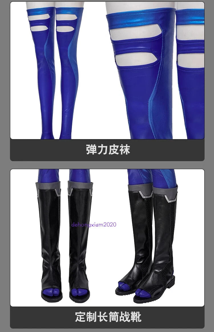 Game Marvel Rivals Psylocke Cosplay Costume Outfit Full Set Dress Suit Halloween 07FC0E-D4 - KOEEK