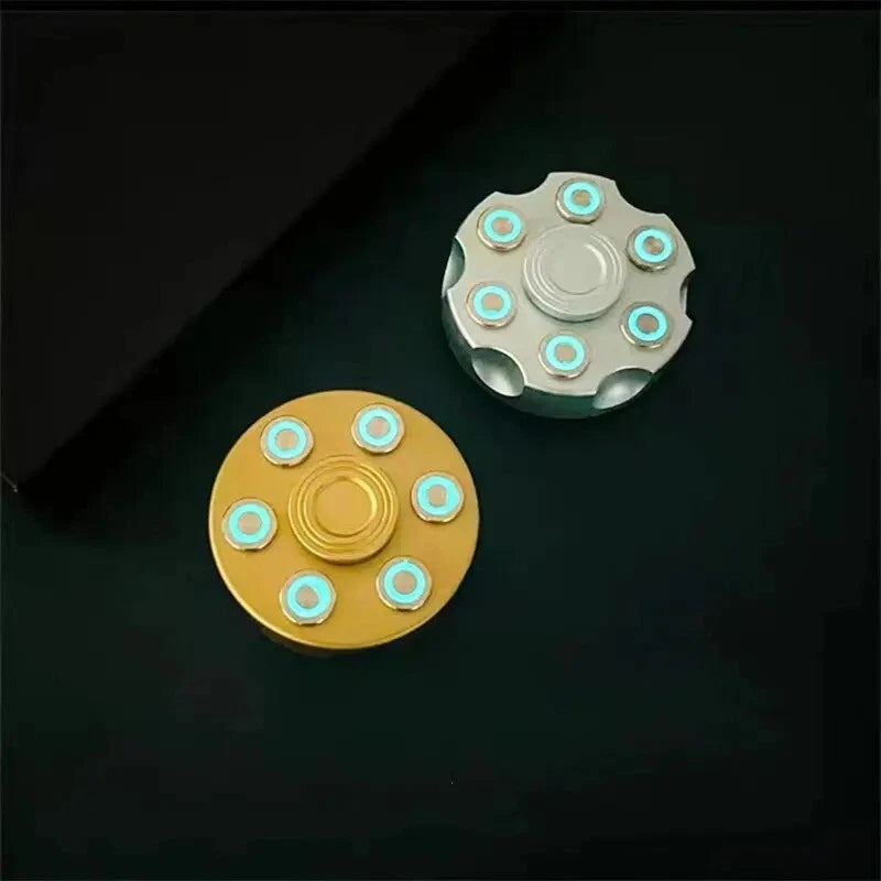 Revolver Clip Luminous Fidget Spinner EDC Metal Hand Spinner Adult Fidget Toys 07FC0E-D4 - KOEEK