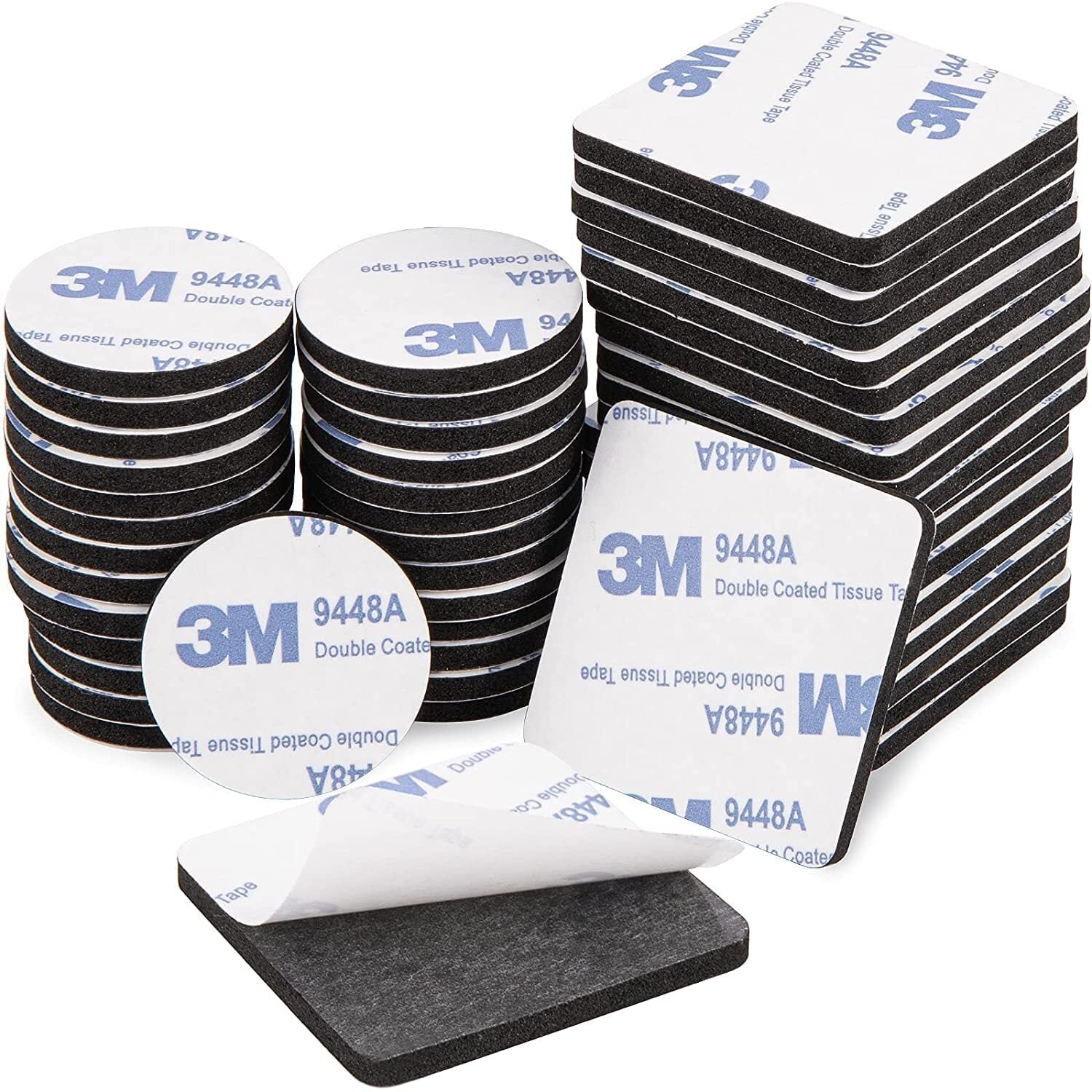 new 50Pcs Heavy Duty Double Sided Foam Tape Strong Pad Mounting Adhesive black 07FC0E-D4 - KOEEK