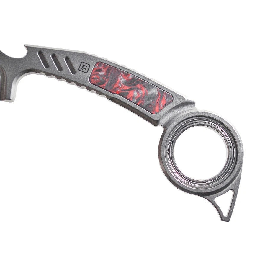 TC21 Titanium alloy Comb EDC Fidget Toy Multi Tool Lightweight Durable 07FC0E-D4 - KOEEK
