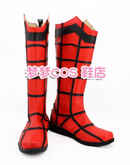 Spider-Man Cosplay Shoes Red Long Boots Custom Men's Leather Boot Gift 07FC0E-D4 - KOEEK