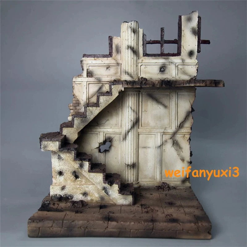 1/12 Resin Statue Base Ruins Walls Scene Figure Model Toy for 6'' Action Figures 07FC0E-D4 - KOEEK
