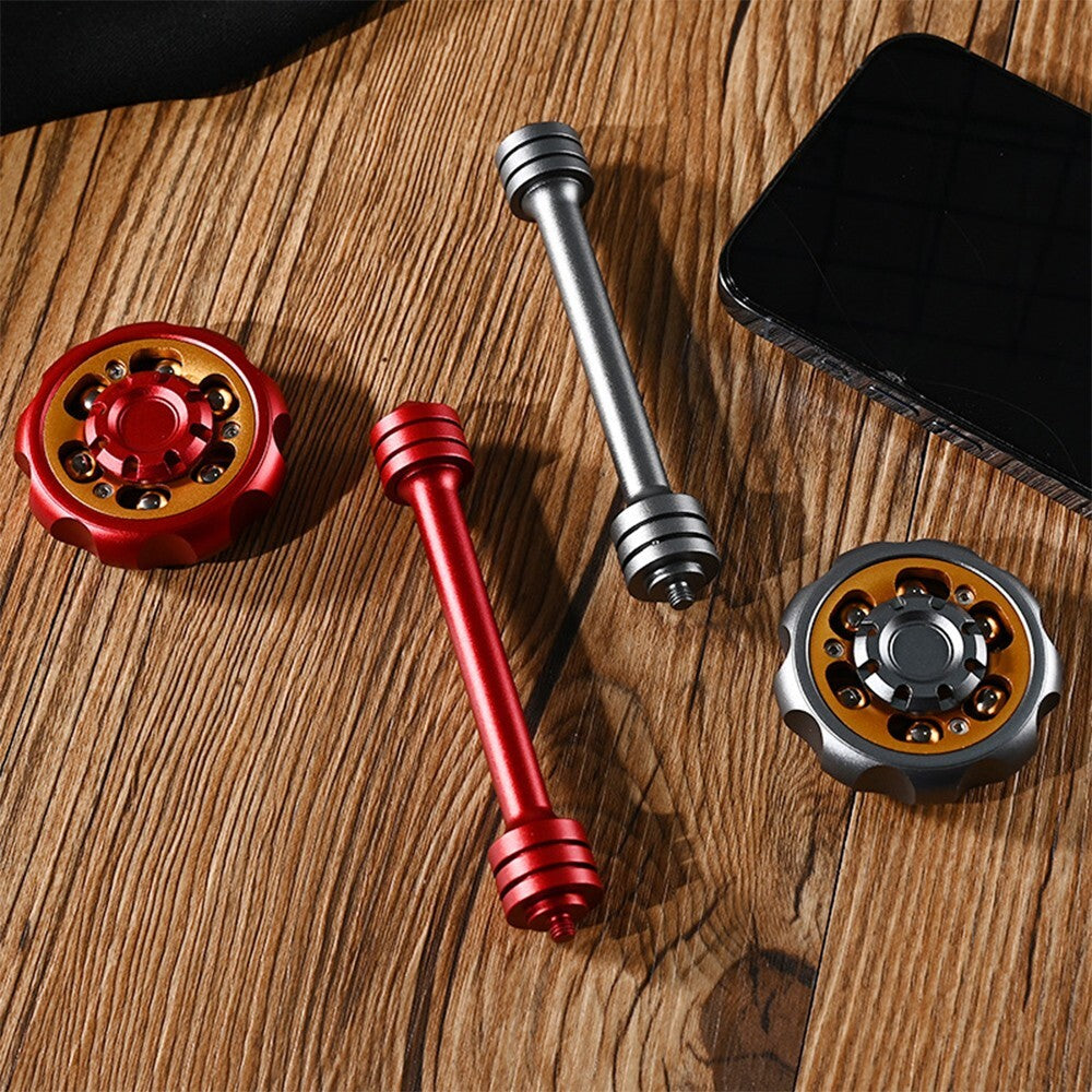 EDC Metal Fidget Spinner Aluminium Alloy Spinning Top Tip Stress Relief Toy Gyro 07FC0E-D4 - KOEEK