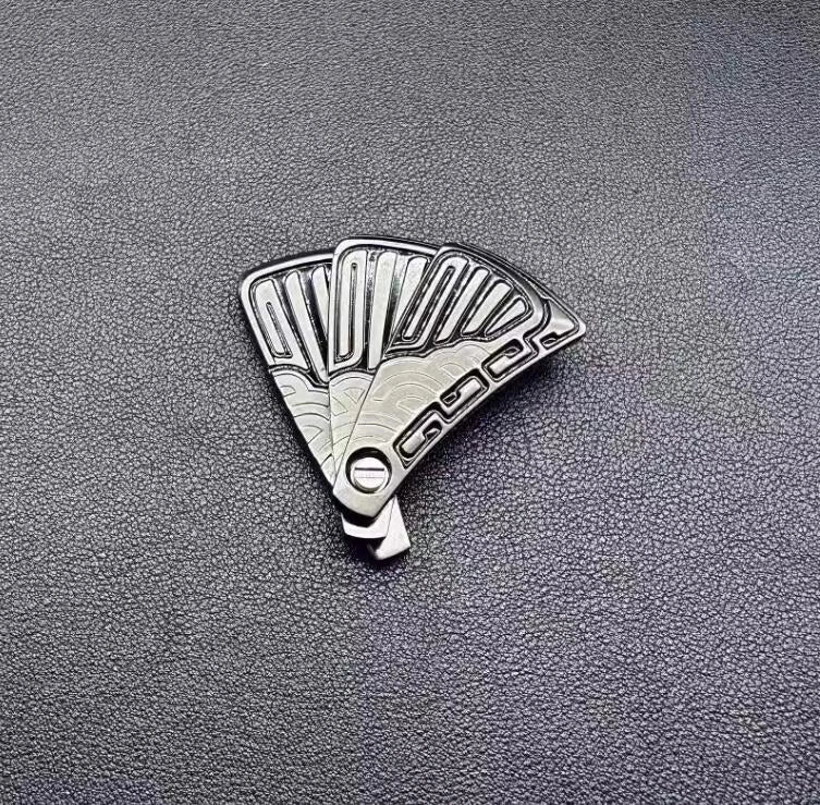 Folding Fan Haptic Slider Magnetic Fidget Slider EDC Fidget Toys ADHD Tool 07FC0E-D4 - KOEEK