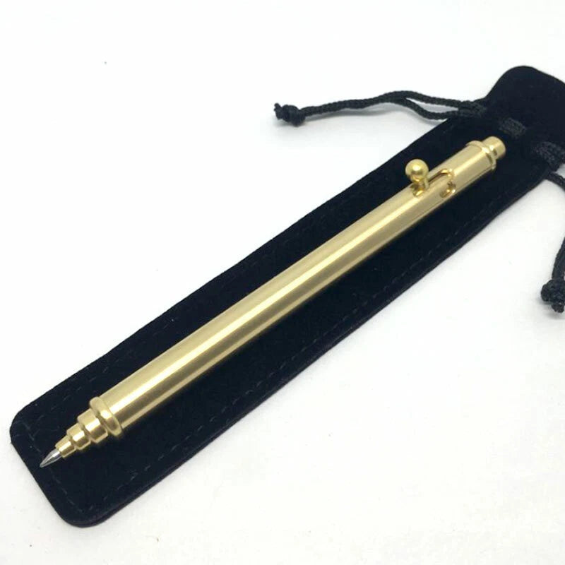 Outdoor EDC Solid Brass Practical Ball Pen Signature Pen Metal G2 Refills EDC - KOEEK