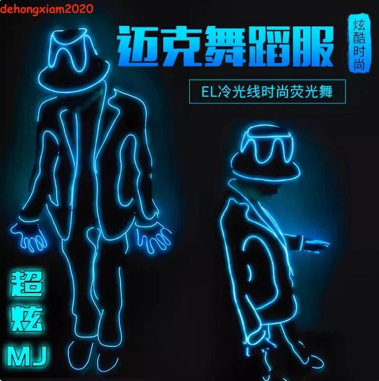 LED Robot Clothing Halloween Party Luminous Dancing Stage Performances Show Prop 07FC0E-D4 - KOEEK